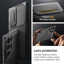 SPIGEN Optik Armor case for SAMSUNG S24 ULTRA black