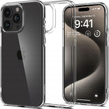 SPIGEN ULTRA HYBRID dėklas, skirtas IPHONE 16 Pro, krištolo skaidrumo