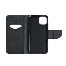 iPhone 5 / 5S / 5SE Fancy Book atverčiamas dėklas, juodas iPhone 5 / 5S / 5SE Fancy Book atverčiamas dėklas, juodas