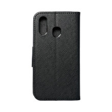 Atverčiamas dėklas, skirtas „Samsung A40 Fancy Book“, juodas