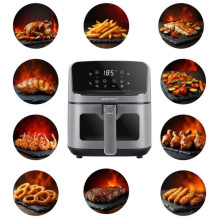 Oro Keptuvė - ELDOM FR45 FRITELO 4.2L 1500W Skaitmeninis Laikmatis Juoda Oro Keptuvė - ELDOM FR45 FRITELO 4.2L 1500W Skaitmeninis Laikmatis Juoda