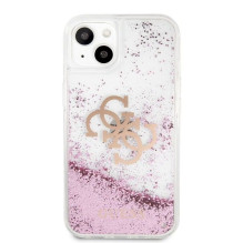 Guess iPhone 13 Mini Liquid Glitter Pink Case Transparent Guess iPhone 13 Mini Liquid Glitter Pink Case Transparent