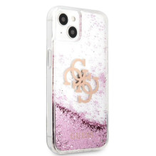 Guess iPhone 13 Mini Liquid Glitter Pink Case Transparent Guess iPhone 13 Mini Liquid Glitter Pink Case Transparent