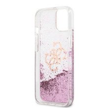Guess iPhone 13 Mini Liquid Glitter Pink Case Transparent Guess iPhone 13 Mini Liquid Glitter Pink Case Transparent