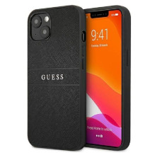 Guess Apple iPhone 13 Mini PU Leather Saffiano Case Black Guess Apple iPhone 13 Mini PU Leather Saffiano Case Black