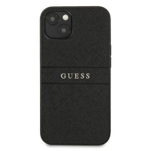 Guess Apple iPhone 13 Mini PU Leather Saffiano Case Black Guess Apple iPhone 13 Mini PU Leather Saffiano Case Black