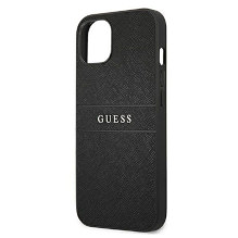 Guess Apple iPhone 13 Mini PU Leather Saffiano Case Black Guess Apple iPhone 13 Mini PU Leather Saffiano Case Black