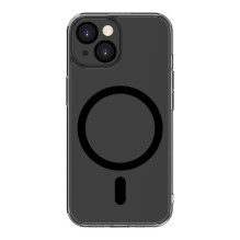 Evelatus Apple iPhone 15 Clear Case With MagSafe and Camera Protection Transparent Black