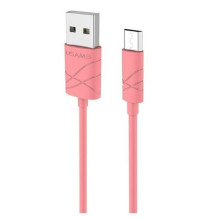USAMS US-SJ039 U-Gee Pro PVC Universal Micro USB to USB Data &amp; Fast 2A Charger Cable 1m Red