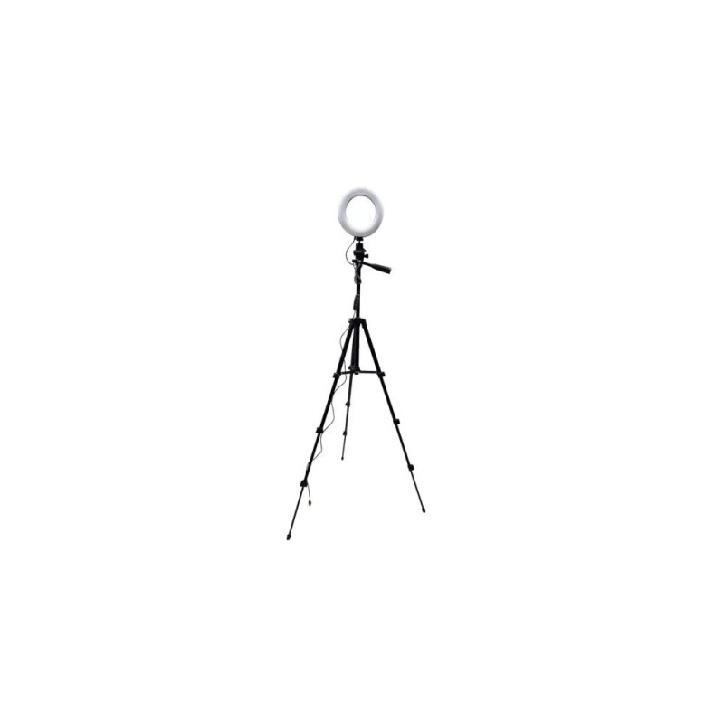 Elight GR1 Tripod 1m for any Camera 1 / 4 Grip fix + 5W LED 16cm Ring + Phone fix + Pouch Black
