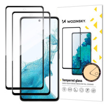„Wozinsky“ 2 vnt. itin tvirto, grūdinto stiklo, viso ekrano su rėmeliu, rinkinys, tinkantis dėklui, „Samsung Galaxy A53 „Wozinsky“ 2 vnt. itin tvirto, grūdinto stiklo, viso ekrano su rėmeliu, rinkinys, tinkantis dėklui, „Samsung Galaxy A53