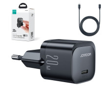 Joyroom USB C 20W PD mini charger with USB C cable - Lightning Joyroom JR-TCF02 - black