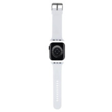 „Karl Lagerfeld“ „Karl Lagerfeld“ 3D guminis galvos dirželis „Apple Watch 38 / 40 / 41 mm“ – baltas „Karl Lagerfeld“ „Karl Lagerfeld“ 3D guminis galvos dirželis „Apple Watch 38 / 40 / 41 mm“ – baltas