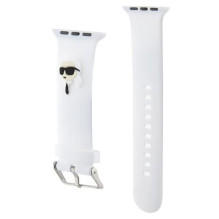 Karl Lagerfeld Karl Lagerfeld 3D Rubber Karl Head strap for Apple Watch 38 / 40 / 41mm - white Karl Lagerfeld Karl Lagerfeld 3D Rubber Karl Head strap for Apple Watch 38 / 40 / 41mm - white