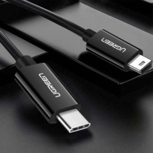 Ugreen Ugreen US242 USB-C (kištukas) / mini USB (kištukas) laidas 1 m - juodas