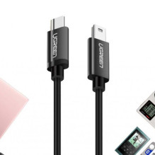 Ugreen Ugreen US242 USB-C (kištukas) / mini USB (kištukas) laidas 1 m - juodas
