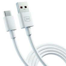 3MK 3MK Hyper Cable USB-A to USB-C 5A 60W 1.2m biały / white kabel