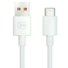 3MK 3MK Hyper Cable USB-A to USB-C 5A 60W 1.2m biały / white kabel
