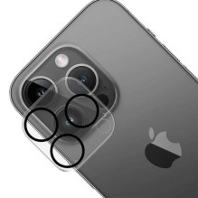 3MK 3MK Lens Pro Full Cover iPhone 14 Pro / 14 Pro Max Szkło Hartowane na obiektyw aparatu z ramką montażową 1szt