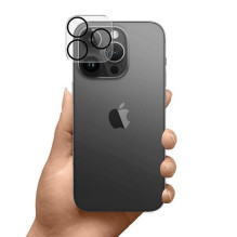 3MK 3MK Lens Pro Full Cover iPhone 14 Pro / 14 Pro Max Szkło Hartowane na obiektyw aparatu z ramką montażową 1szt