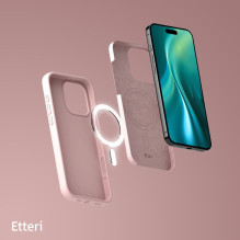 etteri Etteri Silicone Mag case for iPhone 16 Pro 6,3" light pink