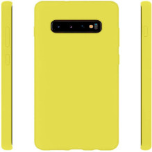 Evelatus Samsung Galaxy S10 Nano Silicone Case Soft Touch TPU Yellow