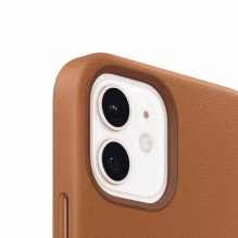 Apple Leather Case with MagSafe for iPhone 12 mini California Poppy