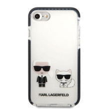 Karl Lagerfeld Apple iPhone 7 / 8 / SE2020 / SE2022 TPE Karl and Choupette Kryt White Karl Lagerfeld Apple iPhone 7 / 8 / SE2020 / SE2022 TPE Karl and Choupette Kryt White