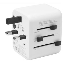 Taktinis PTP kelioninis 12 W adapteris, baltas Taktinis PTP kelioninis 12 W adapteris, baltas