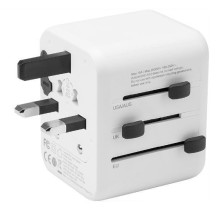 Taktinis PTP kelioninis 12 W adapteris, baltas Taktinis PTP kelioninis 12 W adapteris, baltas
