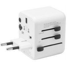 Taktinis PTP kelioninis 12 W adapteris, baltas Taktinis PTP kelioninis 12 W adapteris, baltas