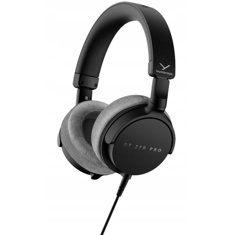 Beyerdynamic DT 270 PRO Compact Over-Ear Studio Headphone with dual-sided cable connector (detachable) Stereo jack 3 5mm