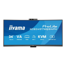 Monitorius - iiyama XCB3497WQSNPH-B1 34" 3440x1440 0.4ms Išlenktas Juodas Monitorius - iiyama XCB3497WQSNPH-B1 34" 3440x1440 0.4ms Išlenktas Juodas