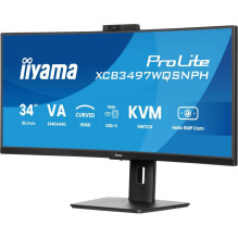 Monitorius - iiyama XCB3497WQSNPH-B1 34" 3440x1440 0.4ms Išlenktas Juodas Monitorius - iiyama XCB3497WQSNPH-B1 34" 3440x1440 0.4ms Išlenktas Juodas