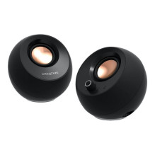 Garsiakalbis - Creative Pebble Pro Bluetooth 5.3, RGB Apšvietimas, 80 Hz iki 20 kHz, Juoda Garsiakalbis - Creative Pebble Pro Bluetooth 5.3, RGB Apšvietimas, 80 Hz iki 20 kHz, Juoda