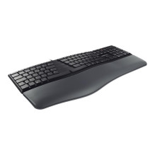 Klaviatūra - Cherry KC 4500 ERGO USB QWERTZ, Reguliuojamas Aukštis, Multimedijos Funkcijos, Juoda