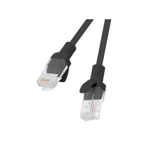 Lanberg Patchcord RJ45, kat. 5e, UTP, 1m, juoda Lanberg Patchcord RJ45, kat. 5e, UTP, 1m, juoda