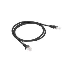 Lanberg Patchcord RJ45, Cat. 5e, UTP, 1m, Black Lanberg Patchcord RJ45, Cat. 5e, UTP, 1m, Black