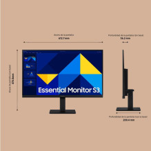 Monitorius - Samsung LS27D304GAUXEN 27" Full HD 100Hz Flicker-Free Eye Saver Juodas