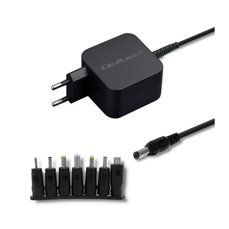 Qoltec Universal power adapter 15W, 5V, 3A, Compact, MultiPlug, 7 plugs