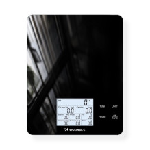 „Wozinsky WIK-10“ išmaniosios virtuvinės svarstyklės su skaitmeniniu ekranu, „Bluetooth“ programėle – juodos
