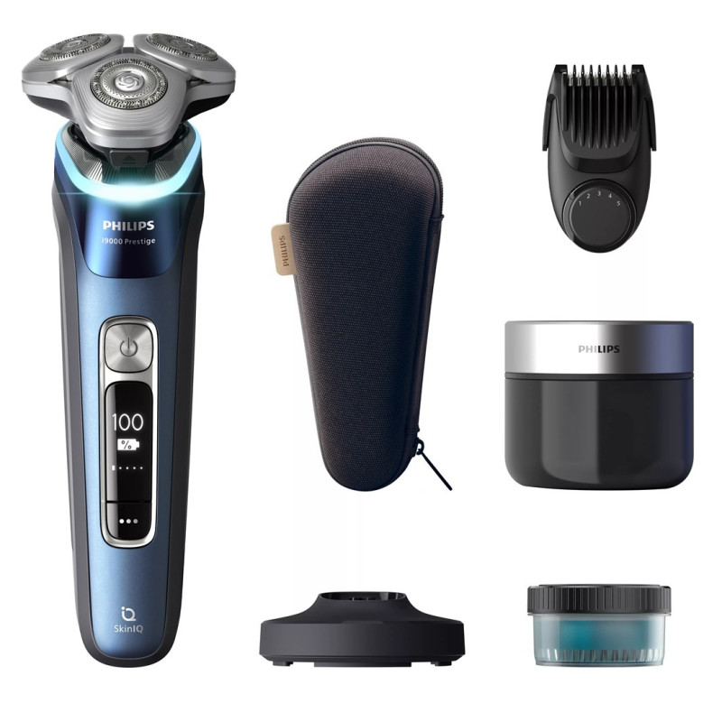 Elektrinis Skustuvas - Philips i9000 Prestige XP9201 / 33 SkinIQ, Wet &amp; Dry, Bluetooth, Mėlyna