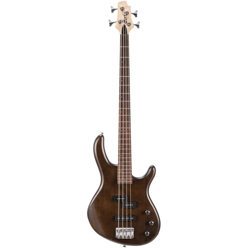 Elektrinė Bosinė Gitara - Cort Guitars Action PJ OPW, 4 Stygos, 24 Fretai, Riešutmedžio Apdaila