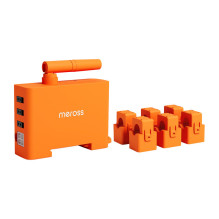 Energijos Monitorius - Meross EM06P-EU Smart Wi-Fi Energijos Seklys 6 Grandinėms, Realaus Laiko Duomenys, Balta