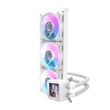 Aušinimo Sistema - Darkflash DV360S 360mm, 3x 120mm PWM Ventiliatoriai, ARGB, IPS LCD Ekranas, Baltas Aušinimo Sistema - Darkflash DV360S 360mm, 3x 120mm PWM Ventiliatoriai, ARGB, IPS LCD Ekranas, Baltas