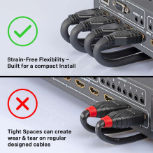 HDMI Laidas - LINDY HDMI Laidas, M / M, 4K60Hz, Lankstus, 2 m, Juodas HDMI Laidas - LINDY HDMI Laidas, M / M, 4K60Hz, Lankstus, 2 m, Juodas
