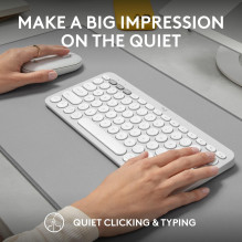 KEYBOARD +MOUSE COMBO PEBBLE 2 / WHITE 920-012240 LOGITECH