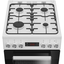 Beko FSE52323DWD cooker Freestanding cooker Electric Gas White Beko FSE52323DWD cooker Freestanding cooker Electric Gas White