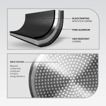 MAESTRO Grey 20cm frying pan MR-1211-20 MAESTRO Grey 20cm frying pan MR-1211-20