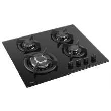 Amica PG6411SR kaitlentė juoda, įmontuojama, dujinė, 4 zona(-os),